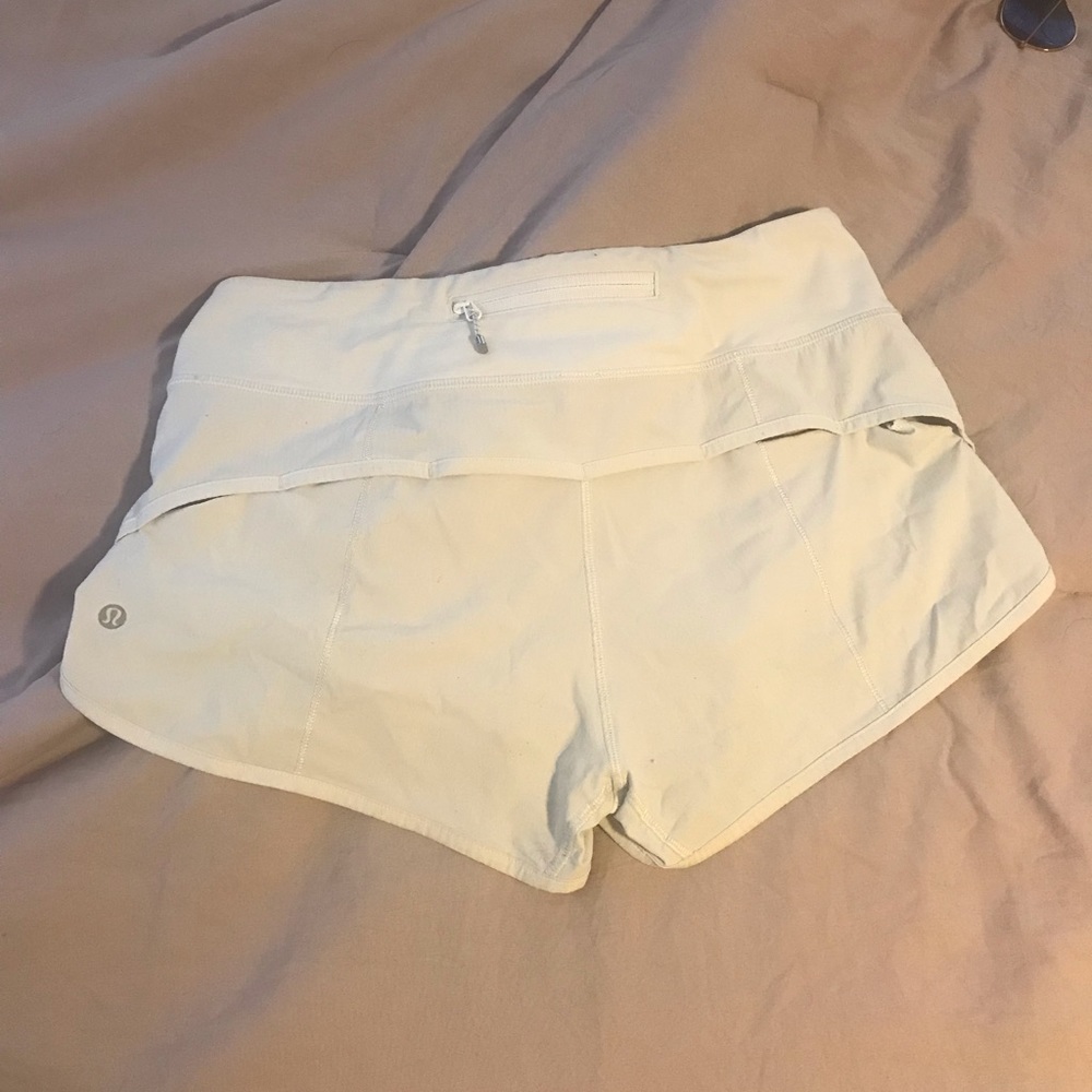 White Lulu Speed Shorts